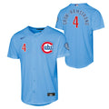 NIKE Youth Chicago Cubs Pete Crow-Armstrong Light Blue Alt. 2 Stadium Replica Jersey product image 1, provided for visual