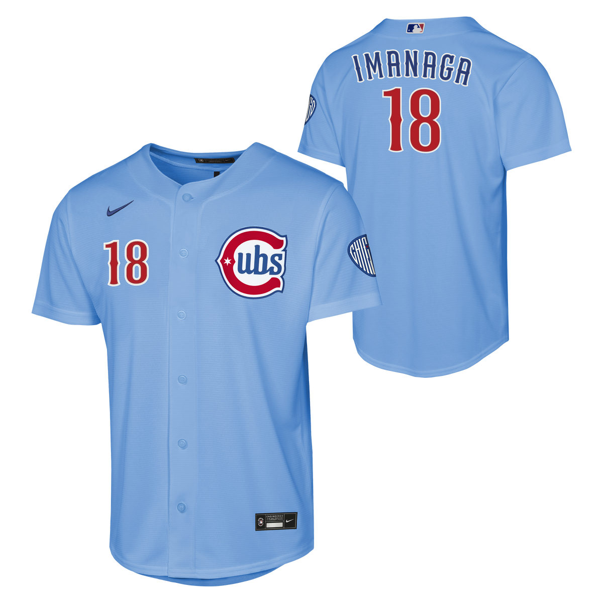 Youth Chicago Cubs Shota Imanaga Alternate 2 NIKE Homerun Powder Blue Replica Jersey product image 1, provided for visual