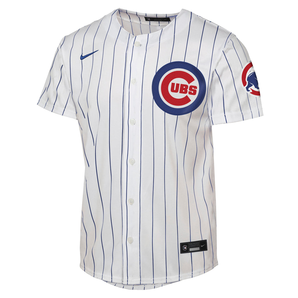 NIKE Youth Chicago Cubs Pete Crow-Armstrong Home White Stadium Replica Jersey product image 2, provided for visual reference
