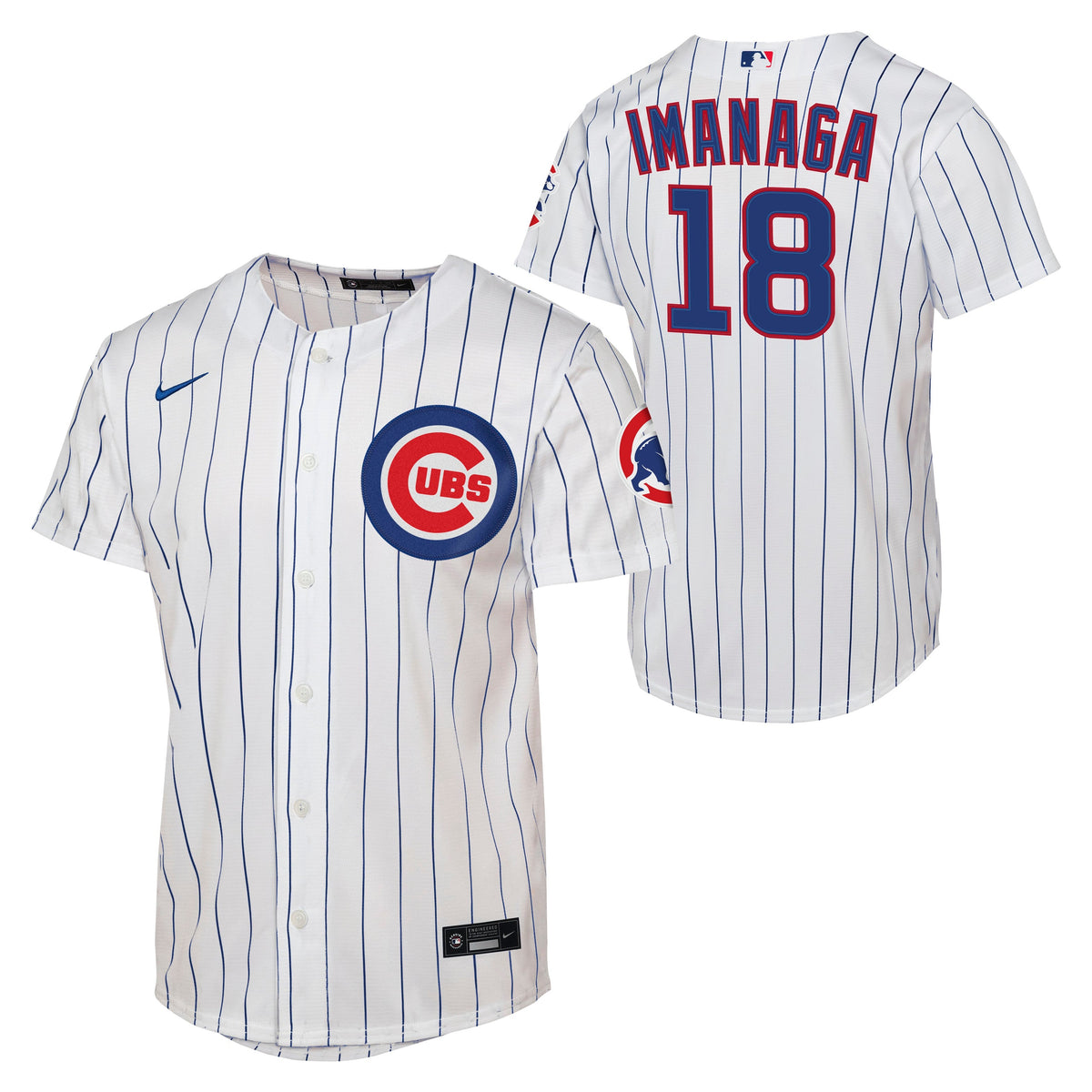 Youth Chicago Cubs Shota Imanaga NIKE Home White Homerun Replica Jersey product image 1, provided for visual reference and