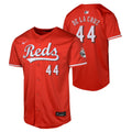 Youth Elly De La Cruz Cincinnati Reds NIKE Red Alternate Home Run Replica Jersey product image 1, provided for visual