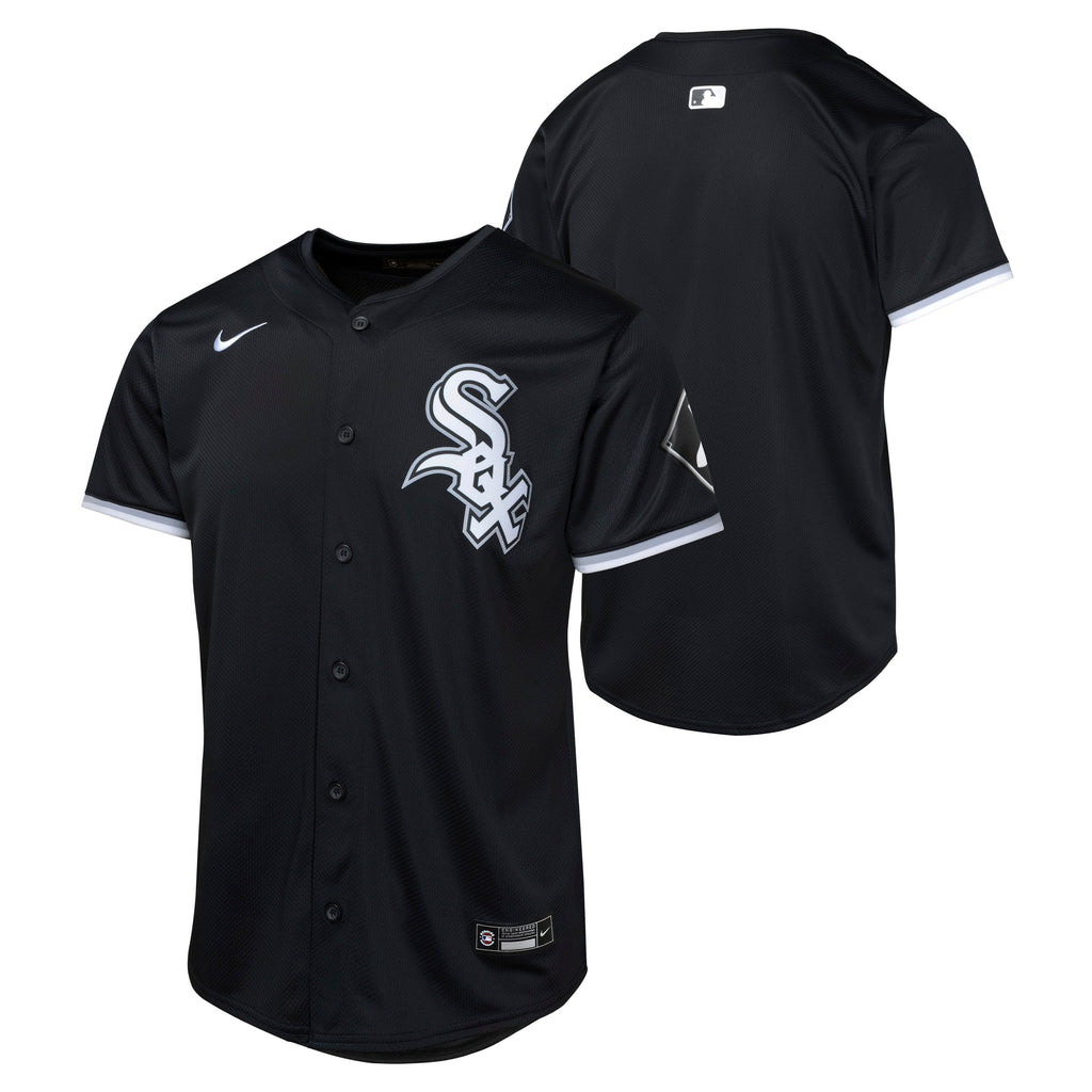 Youth Chicago White Sox Black Alternate Limited Replica Blank Jersey product image 1, provided for visual reference and