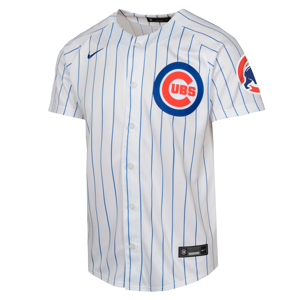 NIKE Youth Nico Hoerner Chicago Cubs White Limited Home Replica Jersey product image 3, provided for visual reference and