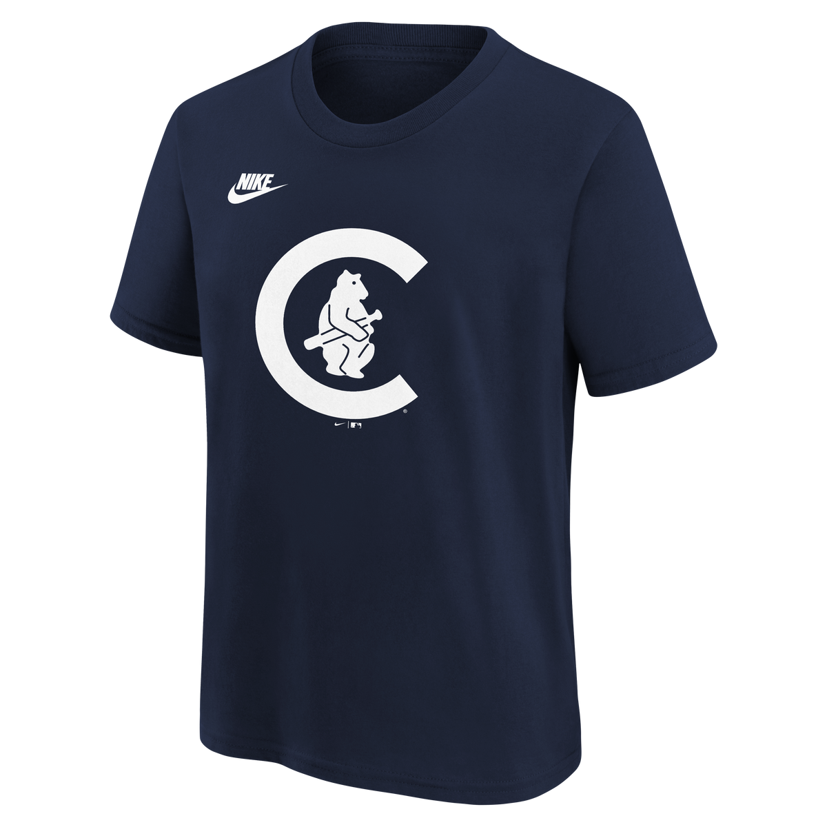 Chicago Cubs Youth Nike 1917 Retro Logo Navy T-Shirt product image 2, provided for visual reference and product detail review