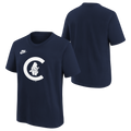 Chicago Cubs Youth Nike 1917 Retro Logo Navy T-Shirt product image 1, provided for visual reference and product detail review