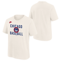 Chicago Cubs Youth Nike Retro Logo Ivory T-Shirt product image 1, provided for visual reference and product detail review