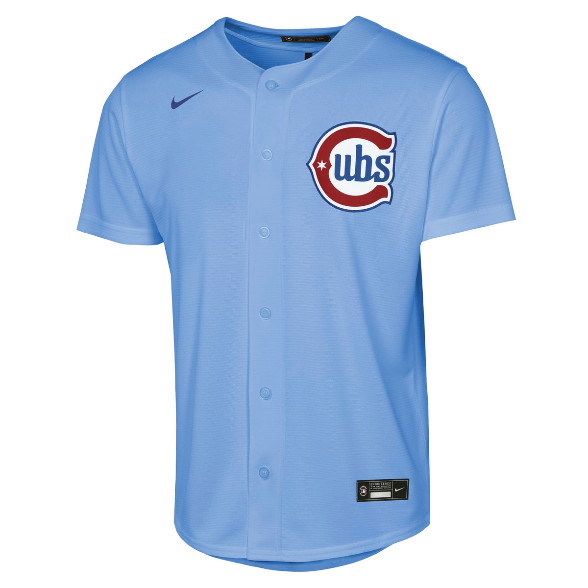 Youth Chicago Cubs Alex Bregman Alternate 2 NIKE Baseline Powder Blue Replica Jersey product image 2, provided for visual