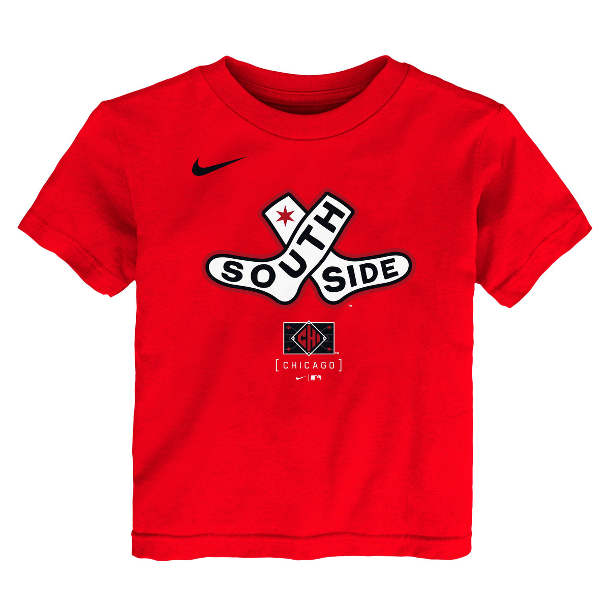 Kids Chicago White Sox Child Red City Connect Logo T-Shirt product image 2, provided for visual reference and product detail
