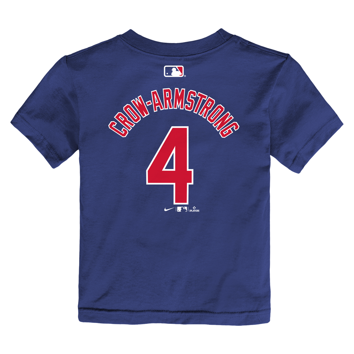 Infant Chicago Cubs Pete Crow-Armstrong Royal Blue Nike Name And Number T-Shirt product image 2, provided for visual