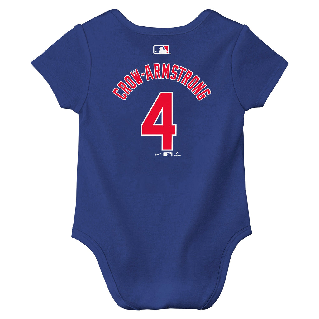 Infant Pete Crow-Armstrong Chicago Cubs Royal Blue Name And Number Creeper product image 3, provided for visual reference