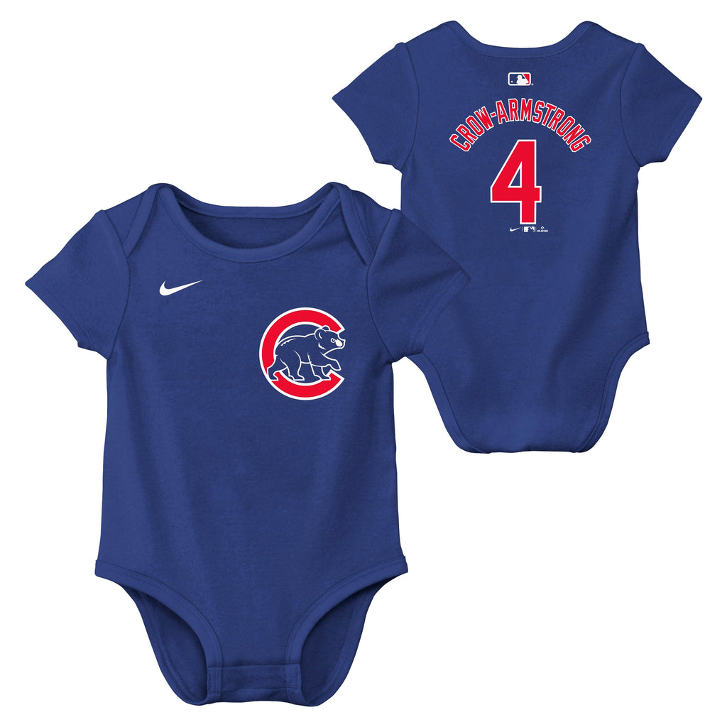 Infant Pete Crow-Armstrong Chicago Cubs Royal Blue Name And Number Creeper product image 1, provided for visual reference