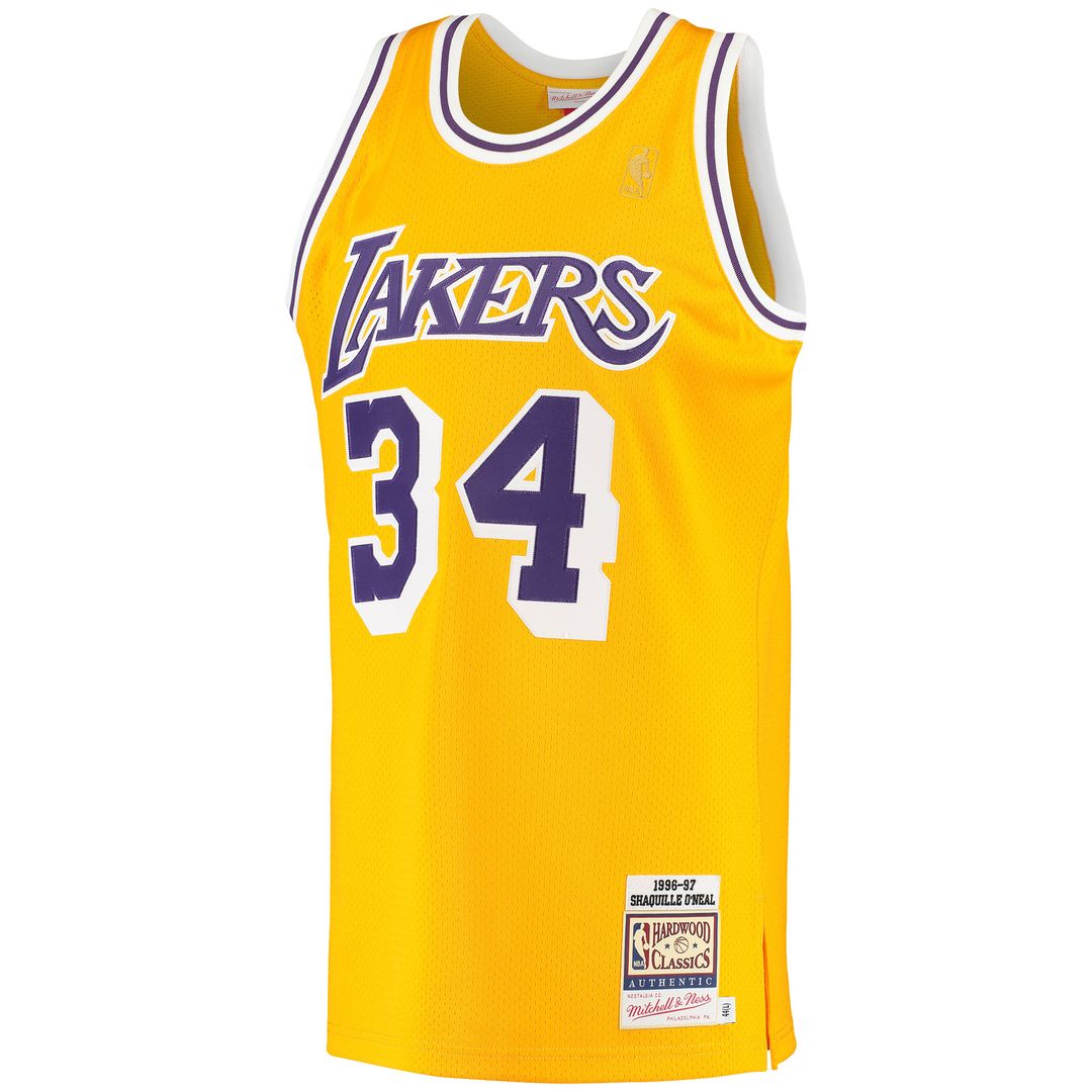Los Angeles Lakers Shaquille O'Neal Mitchell & Ness 1996/97 product image 2