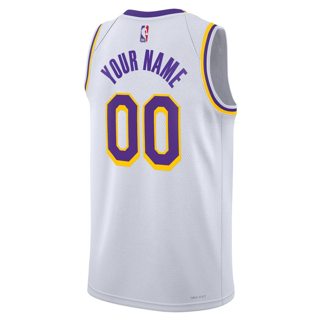 Los Angeles Lakers Nike Unisex Swingman Custom Jersey White product image 6