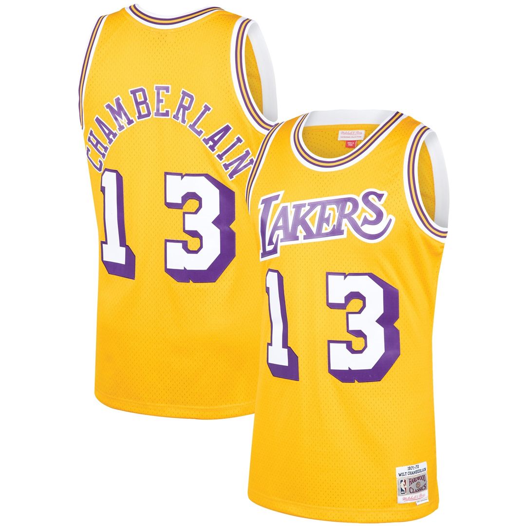 Los Angeles Lakers Wilt Chamberlain Mitchell & Ness 1971/72 product image 1