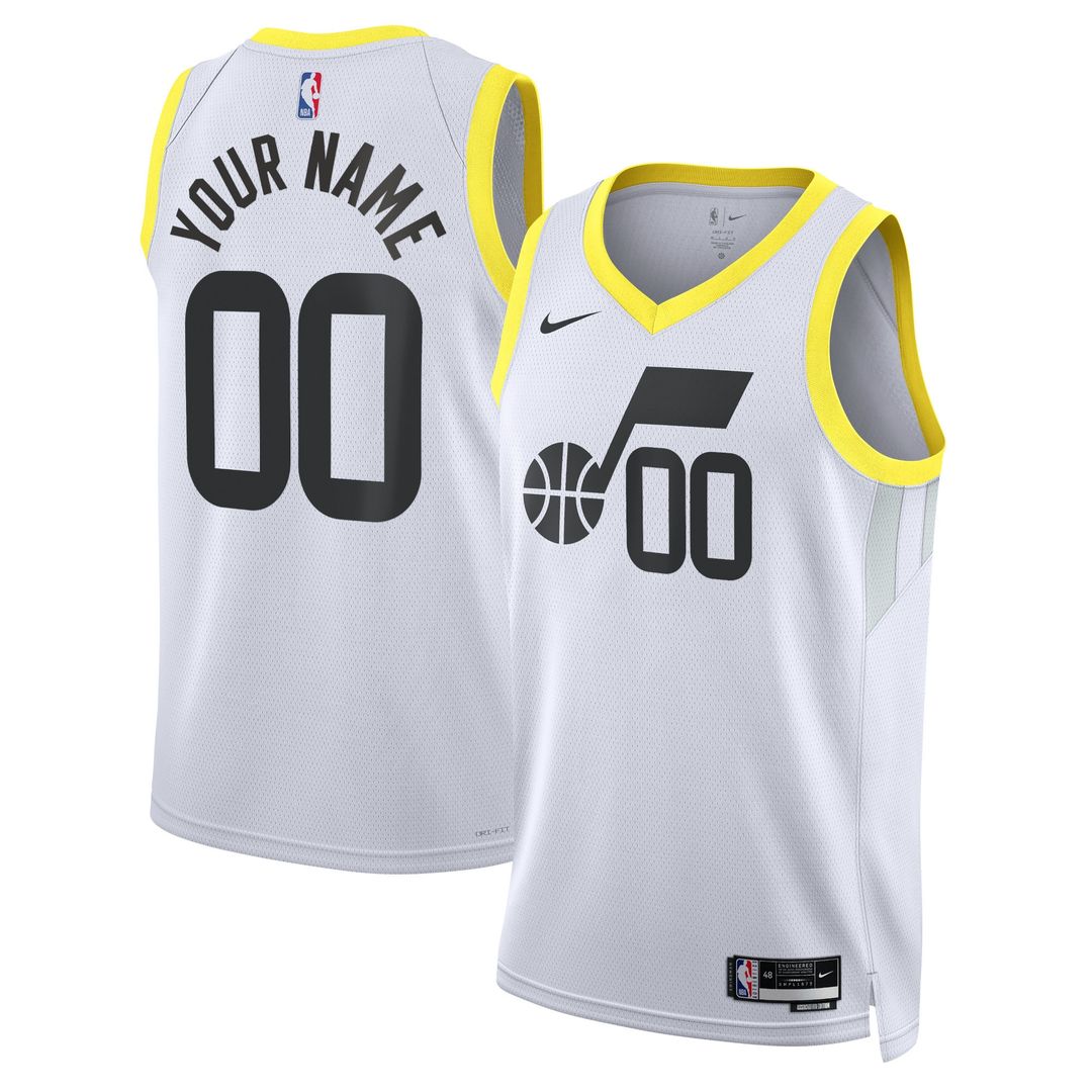 Utah Jazz Nike Unisex Swingman Custom Jersey Gold - Icon product image 7