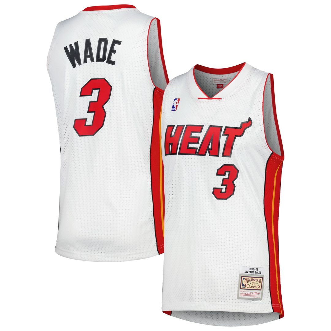 Miami Heat Dwyane Wade Mitchell & Ness 2005/06 Hardwood product image 1