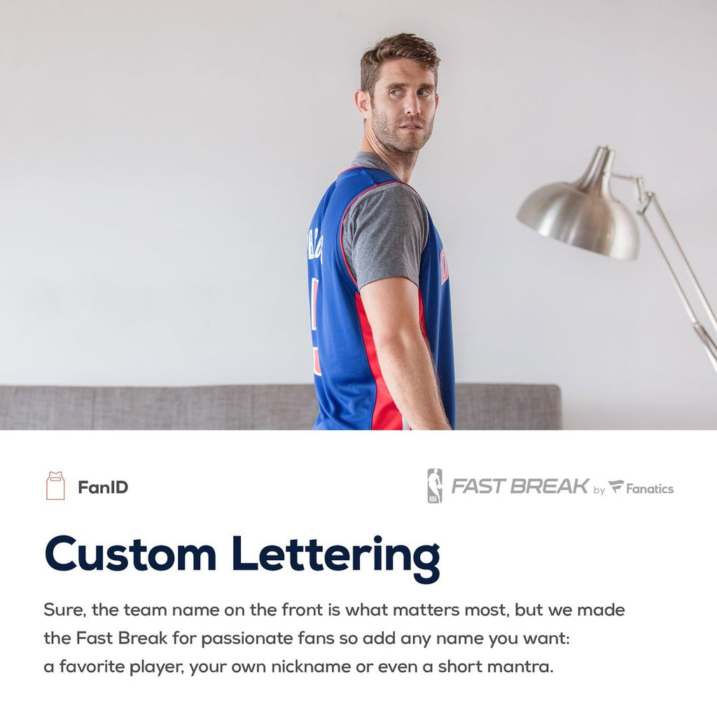 Detroit Pistons Fanatics Fast Break Custom Replica Jersey product image 7