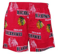 Chicago Blackhawks Mens Red Fusion Boxer Shorts by Concepts Sports product image 1, provided for visual reference and