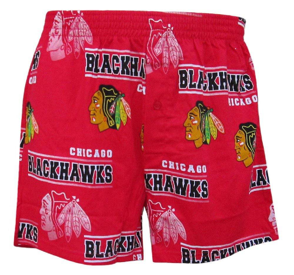 Chicago Blackhawks Mens Red Fusion Boxer Shorts by Concepts Sports product image 1, provided for visual reference and