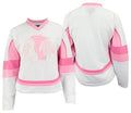 Chicago Blackhawks Pink/White Girls Infant Jersey (12-24 months) product image 1, provided for visual reference and product