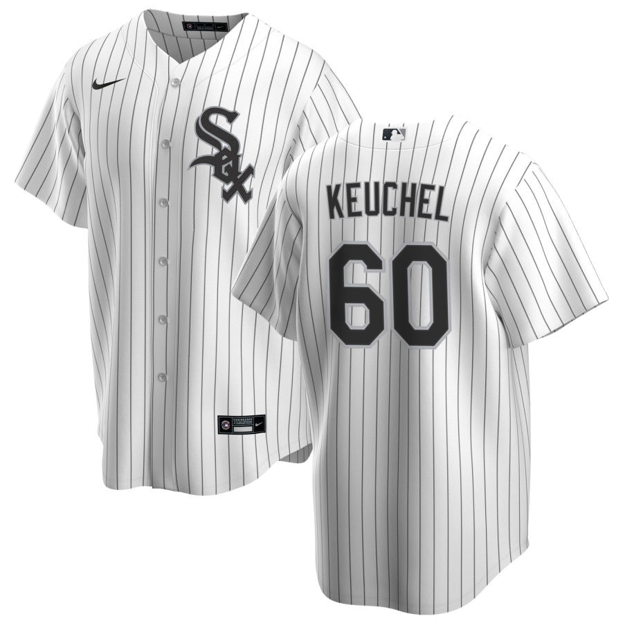 NIKE Men Dallas Keuchel Chicago White Sox White Home Premium Stitch Replica Jersey product image 1, provided for visual