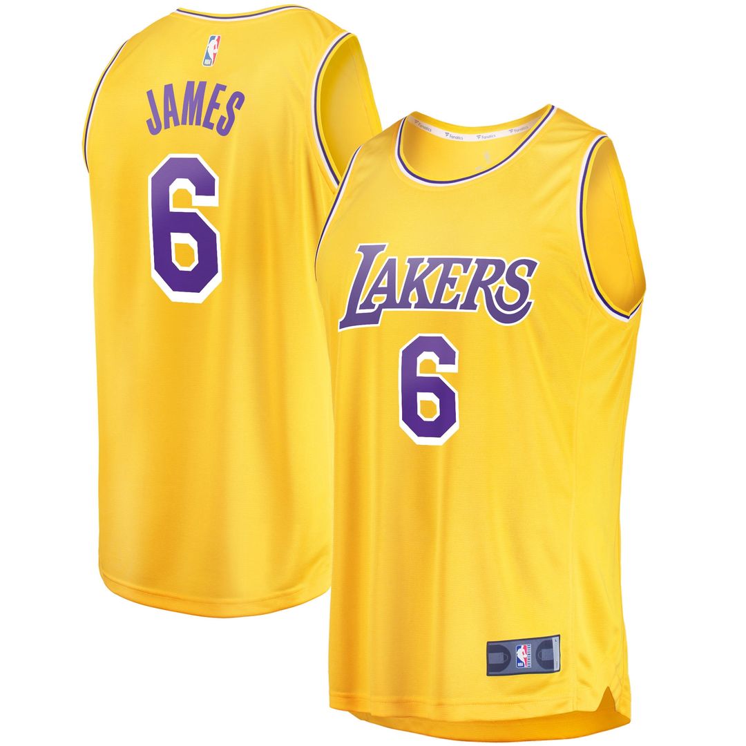 Los Angeles Lakers LeBron James Fanatics 2021/22 Fast Break product image 1
