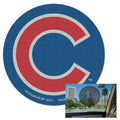 Chicago Cubs Wincraft MLB Perforated Vinyl Decal 12" x 12" product image 1, provided for visual reference and product detail