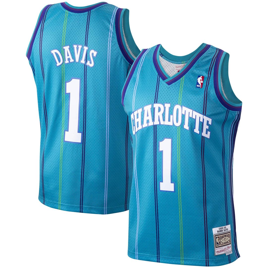 Charlotte Hornets Baron Davis Mitchell & Ness 1999/00 product image 1