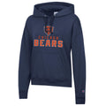 Chicago Bears Navy Champion Powerblend Fleece Pullover Hoodie for Women product image 1, provided for visual reference and