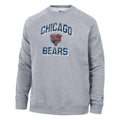 Chicago Bears Raglan Grey Retro TriBlend Fleece Crew for Men product image 1, provided for visual reference and product