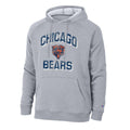 Chicago Bears Raglan Retro Grey TriBlend Fleece Hood for Men product image 1, provided for visual reference and product