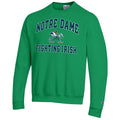 Notre Dame Fighting Irish Green Champion Powerblend Fleece Crew for Men product image 1, provided for visual reference and
