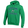 Notre Dame Fighting Irish Green Champion Powerblend Fleece Hoodie for Men product image 1, provided for visual reference and