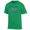 Notre Dame Fighting Irish Green Champion T-shirt for Men product image 1, provided for visual reference and product detail