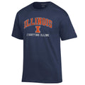 Illinois Fighting Illini Navy Champion T-shirt for Men product image 1, provided for visual reference and product detail
