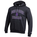 Northern Wildcats Black Champion Powerblend Fleece Hoodie for Men product image 1, provided for visual reference and product