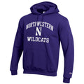 Northern Wildcats Purple Champion Powerblend Fleece Hoodie for Men product image 1, provided for visual reference and