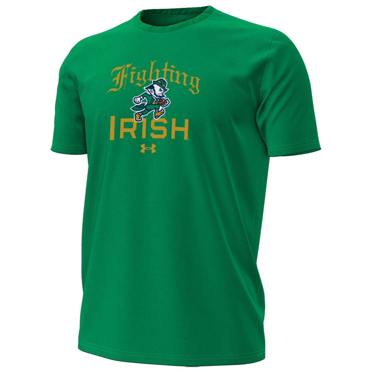 Notre Dame Fighting Irish Green Under Armor Triblend T-shirt for Men product image 1, provided for visual reference and