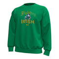 Notre Dame Fighting Irish Green Under Armor Football Leprechaun Logo Fleece Crew for Men product image 1, provided for