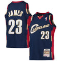 Cleveland Cavaliers LeBron James Mitchell & Ness Youth 2008 product image 1