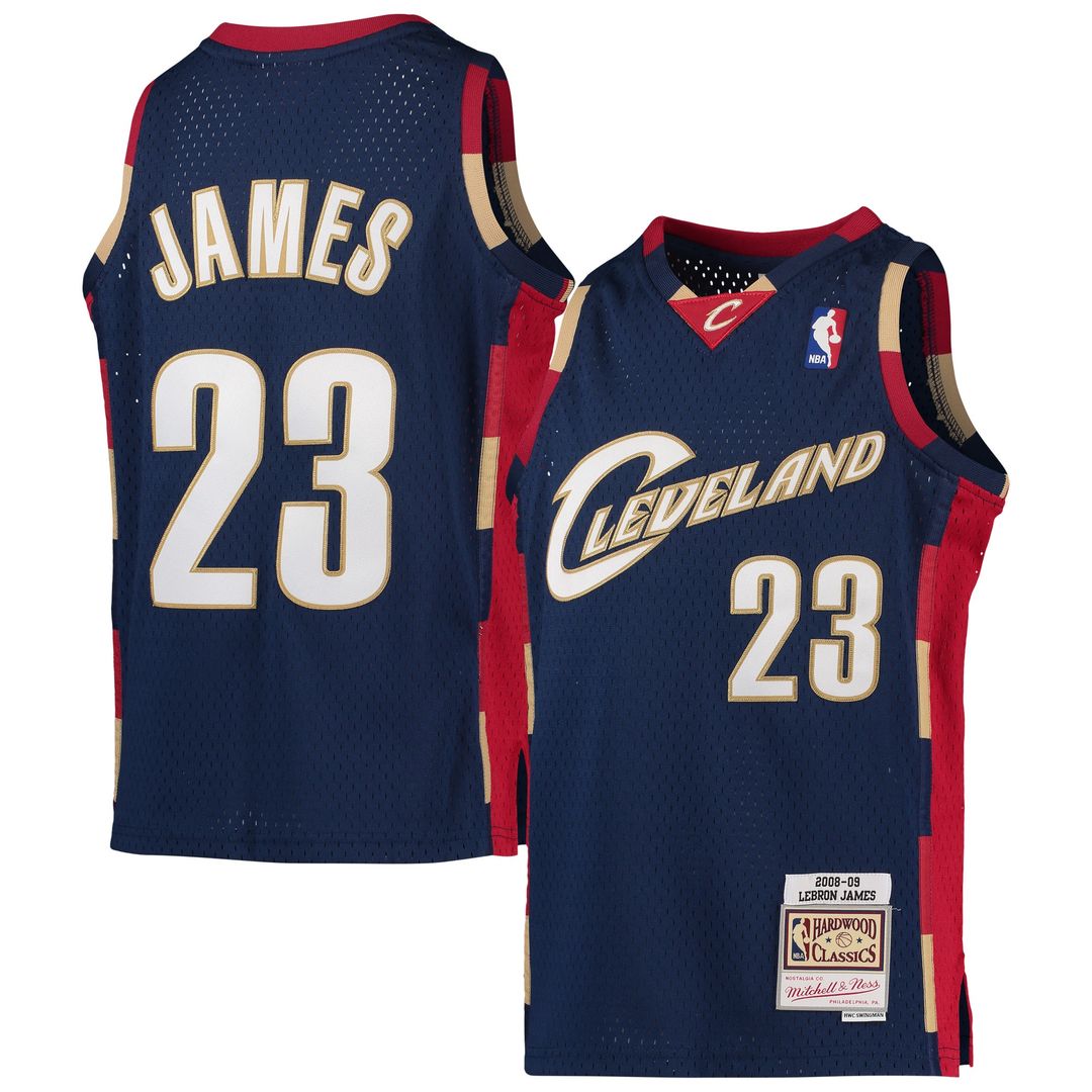 Cleveland Cavaliers LeBron James Mitchell & Ness Youth 2008 product image 1