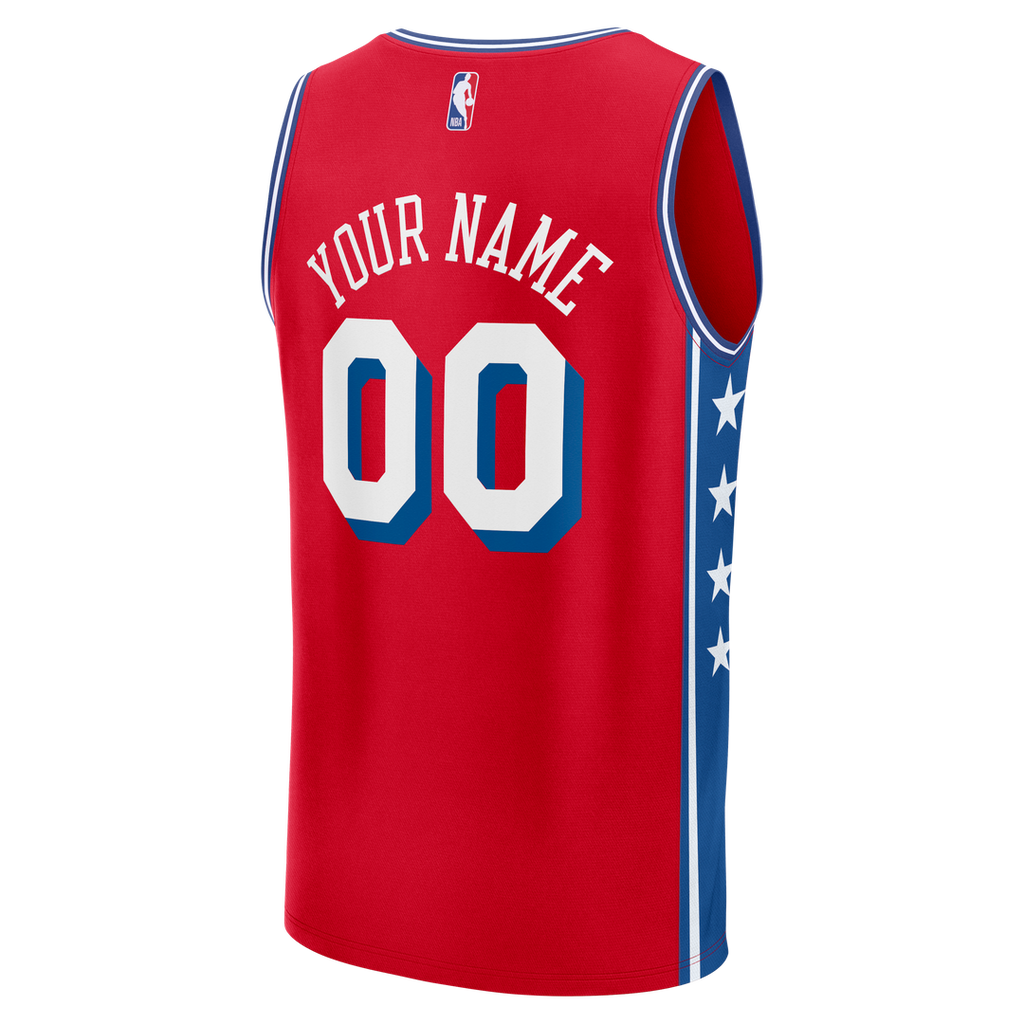 Philadelphia 76ers Fanatics Fast Break Custom Jersey - Icon product image 6