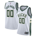Milwaukee Bucks Nike Unisex Swingman Custom Jersey White product image 1