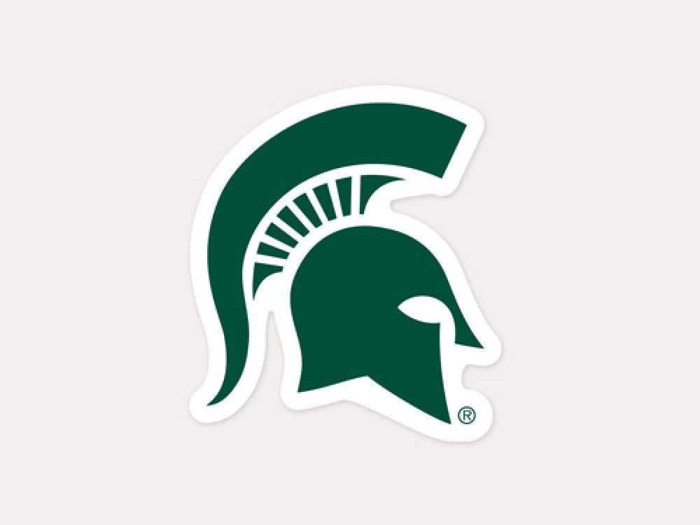 NCAA Michigan State University Perfect Cut Color Decal product image 1, provided for visual reference and product detail