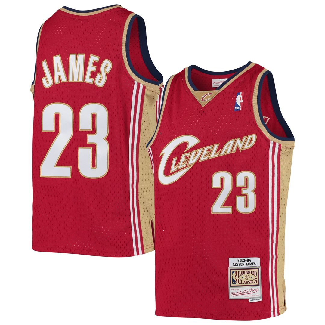 Cleveland Cavaliers LeBron James Mitchell & Ness Youth 2003 product image 1