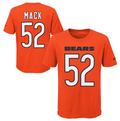 Youth Chicago Bears Khalil Mack Nike Orange Player Game Team Name & Number T-Shirt product image 1, provided for visual