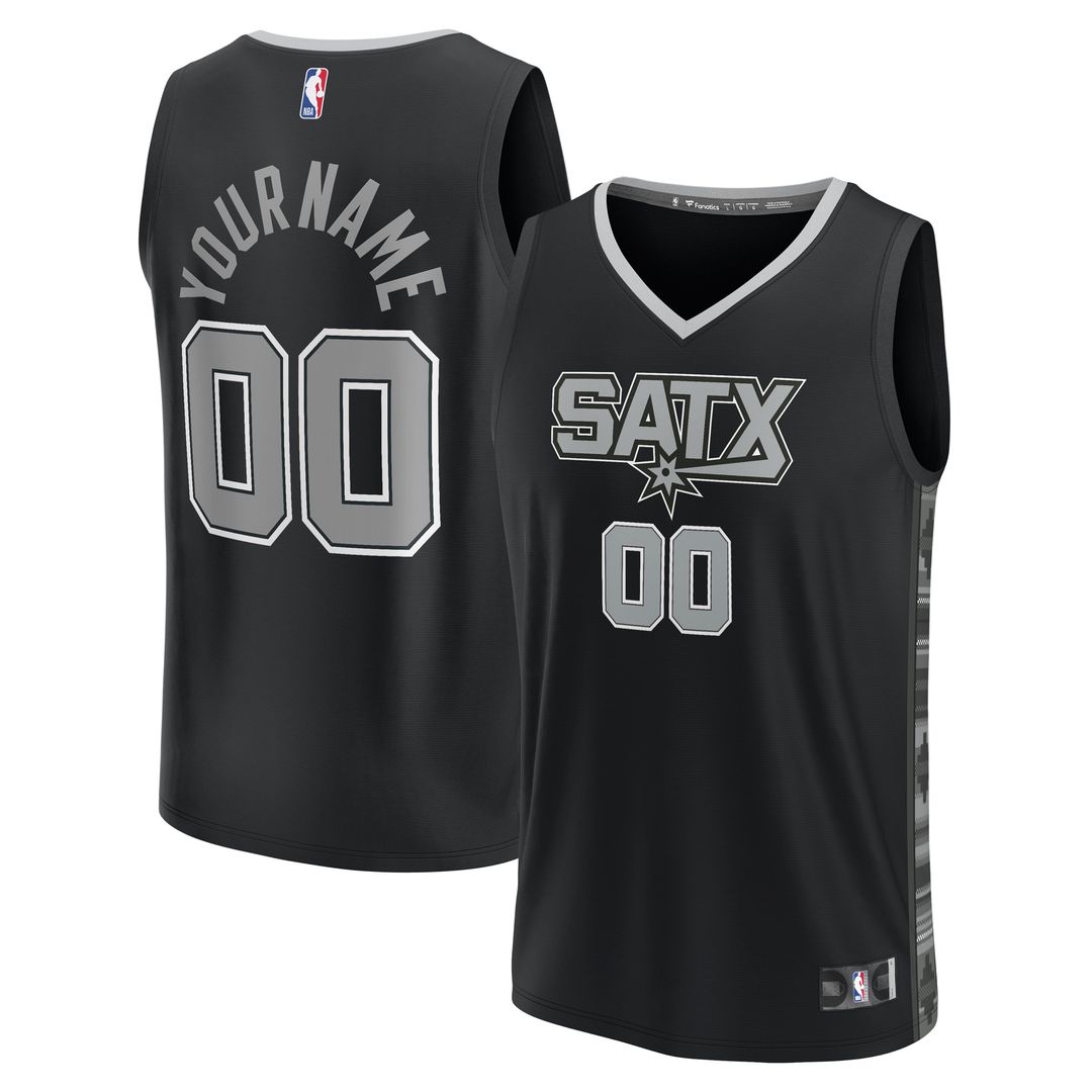San Antonio Spurs Fanatics Fast Break Custom Replica Jersey product image 1