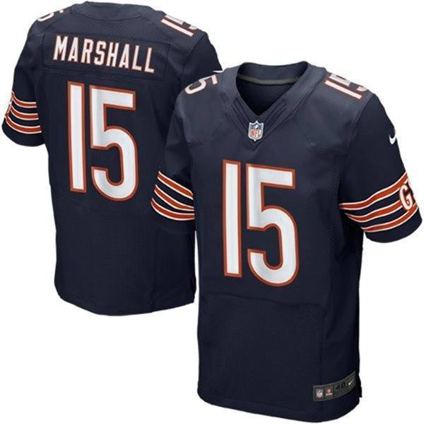 Brandon Marshall Navy Chicago Bears Nike Vapor Elite Jersey for Men product image 1, provided for visual reference and