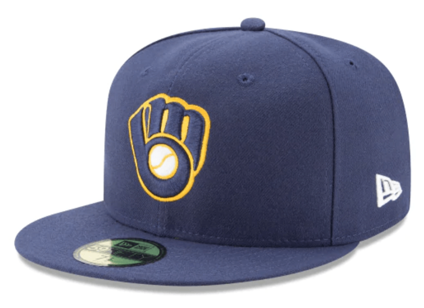 Milwaukee Brewers Authentic Collection 59Fifty Fitted Alt 2 Hat product image 1, provided for visual reference and product