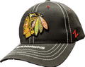 ZHats NHL Chicago Blackhawks Goal Line Adjustable Hat product image 1, provided for visual reference and product detail